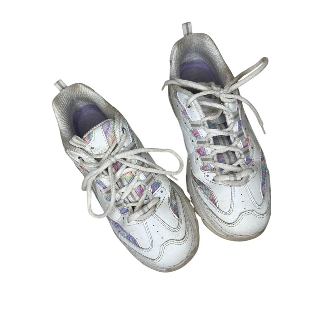 Skechers‎ Women's White Leather Comfort Walking Sneakers Athletic Shoes